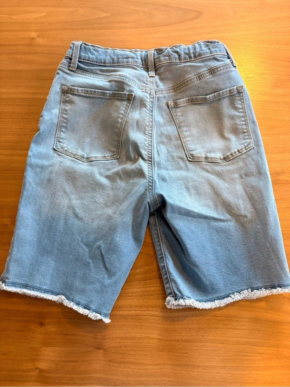 Light Blue Girls Denim Shorts
